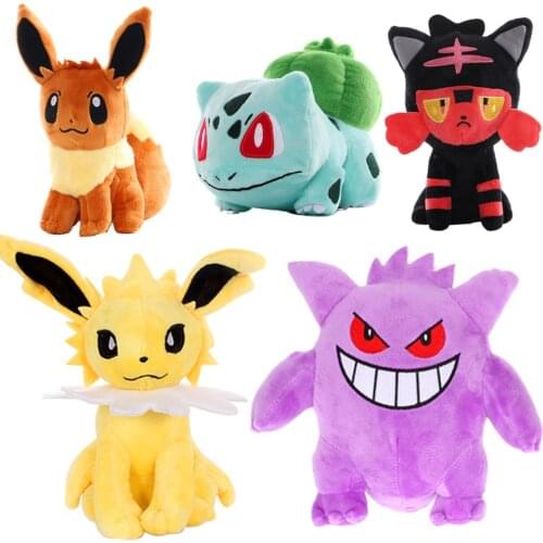 20cm Jiggly puff Charmander Bulbasaur Squirtle EEVEE Pokemones plush toys For Children Activity gift Soft Doll Anime