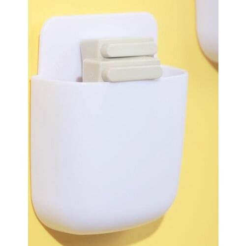 Wall-mounted Mini Rack Fashion Mini Rack Mobile Phone Remote Control Storage Box for Living Room