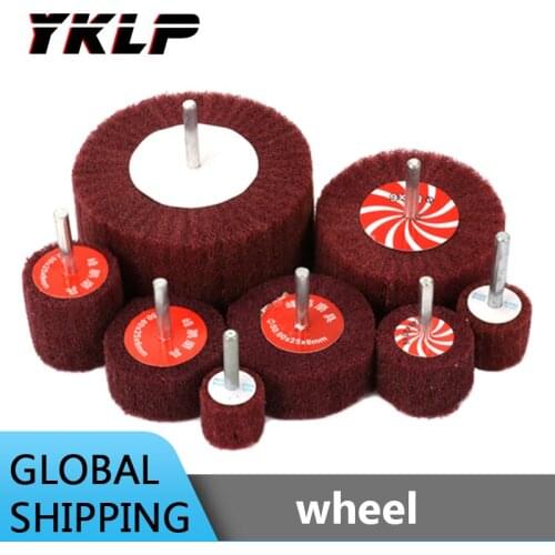 20mm~100mm Non-woven Flap Polishing Wheel With 6mm Shank Rotary Tools 320 Grit