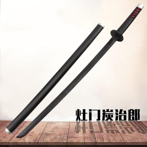 Hot Anime Demon Slayer: Kimetsu No Yaiba Cosplay Props Tanjirou Kamado Sword Weapons Prop for Comic Party Halloween Cosplay