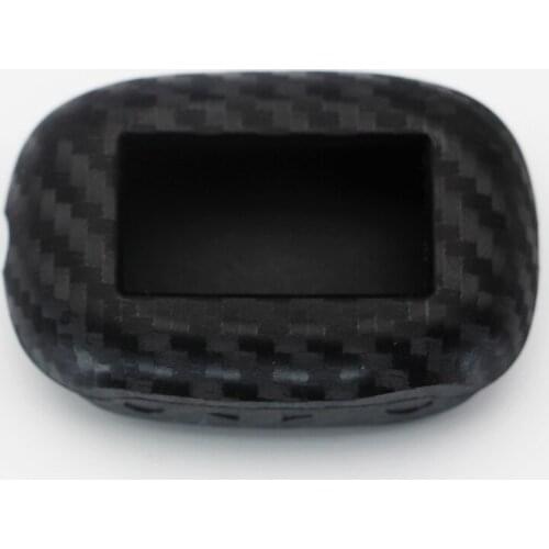 New Carbon Silicone Case KeyChain For Starline B92 B93 B94 B62 B64 Russian 2-way Alarm System Alarm Key Fob Cover