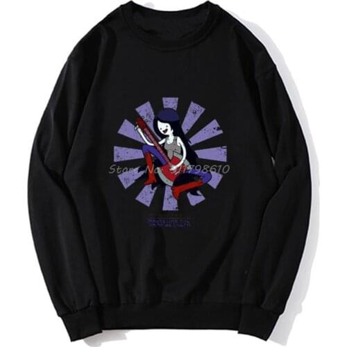 Men Hoodie Marceline The Vampire Queen Retro Japanese Adventure Time hoodies Spring Autumn Sweater Streetwear Harajuku