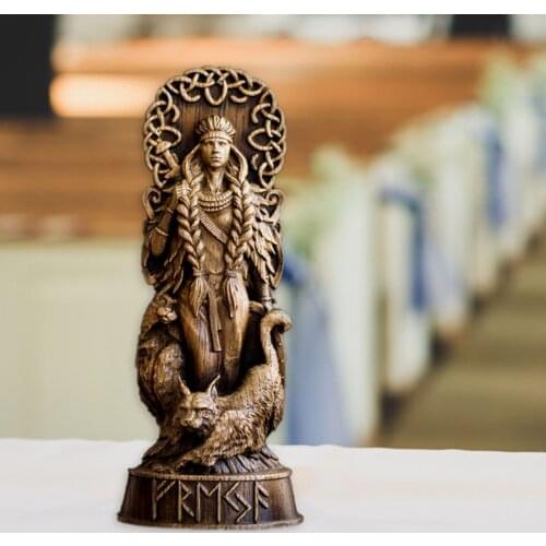 Ornament Home Decoration Resin Statues Desktop House Ornament Figurines Decorative Scandinavian Pantheons Norse Gods
