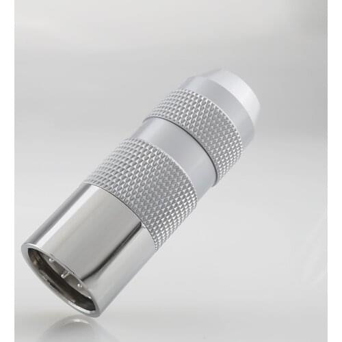 Viborg CM04R Pure Copper Rhodium Plated 4Pin XLR Male Plug HIFI Microphone Audio XLR Connectors