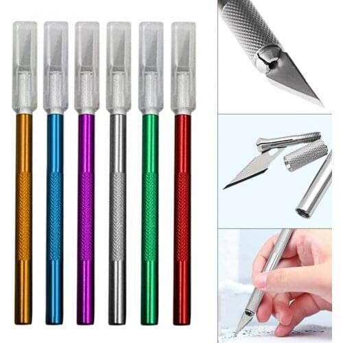 Engraving Handle Metal Scalpel Blades Non Slip Cutter Engraving Craft Blades for Mobile Phone Laptop PCB Repair Hand Tools
