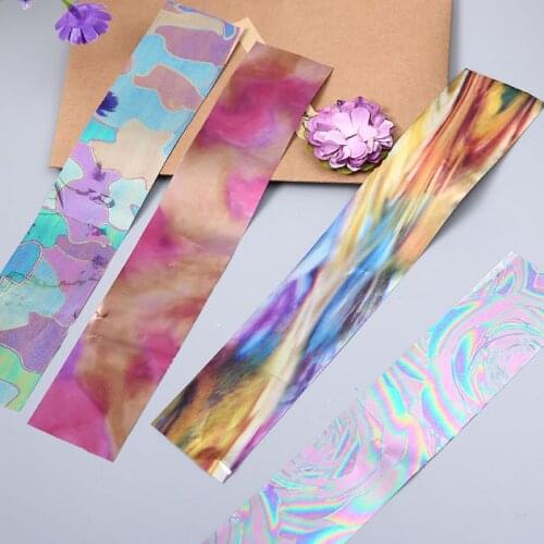 1 Set Shiny Aurora AB Effect Reflective Mirror Paper Epoxy Resin Jewelry Fillers