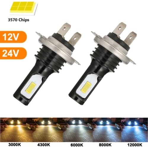 2Pcs Plug&Play CSP Turbo 20000lms Led Mini Car Headlight H1 H3 H4 H7 H8 H9 H11 9004 9005 9006 880 881 Running Light Fog Lamp