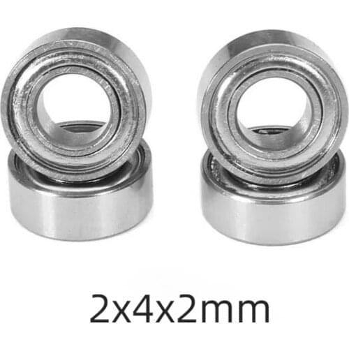 4PCS D2xD4xW2mm Ball Bearings For RC Car DIY Project Part