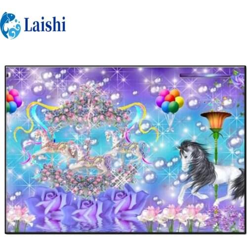 New 5D Crystal Fantasy unicorn Cartoon Diamond Painting DIY full square Round Diamond Embroidery Home Decoration Christmas Gift