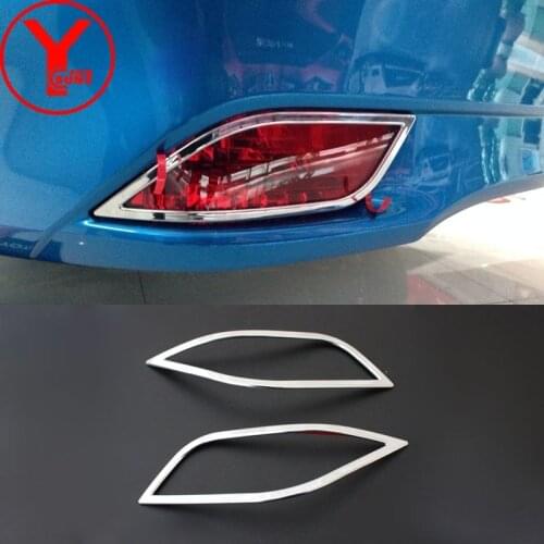 Car Syling Rear Fog Lamp Cover For Toyota Vios Sedan 2014 2015 2016 ABS Tail Fog light Trim Overlay Molding Accessories YCSUNZ