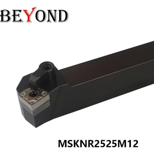 BEYOND MSKNR 2525 MSKNR2525M12 MSKNL2525M12 Lathe External Turning Tools 25mm Carbide inserts SNMG CNC Boring Bar machine tool