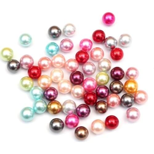 500Pcs 4-12mm Mixed Round No-holes Pearl Beads For Jewelry Marking Loose Spacer Beads Bracelet Necklace Charm Jewelry Finding