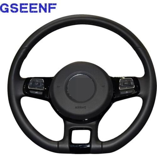 Car Steering Wheel Covers Anti-slip Black PU Artificial Leather For Volkswagen VW Beetle 2012-2019 Up! 2011-2013 2014 2015 2016