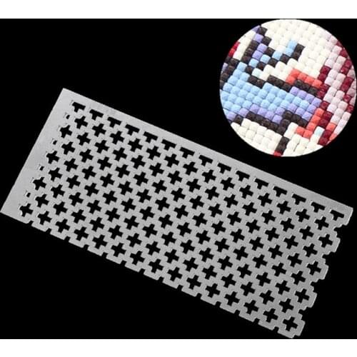 DIY Diamond Painting Cross Stitch Tools Drawing Ruler Square Drill Diamond Embroidery Accessory Stainless Steel