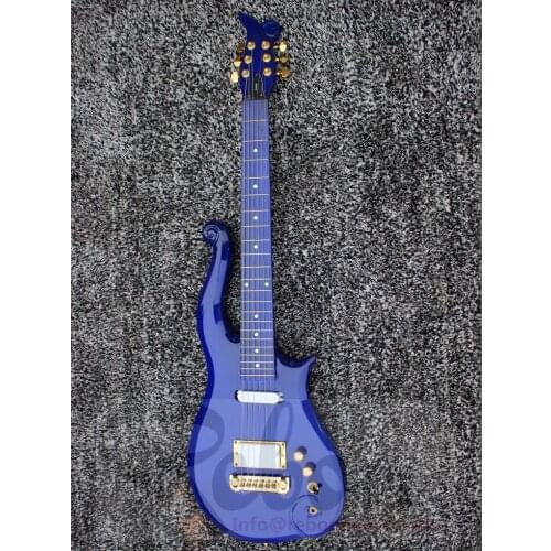 Weifang Rebon 6 string Cloud Prince electric guitar in deep blue colour