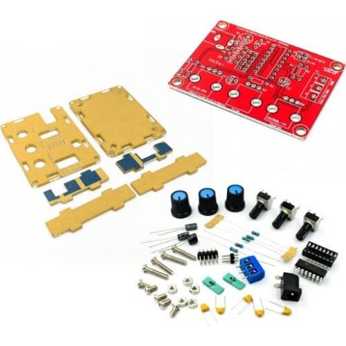 Function Signal Generator DIY Kit Sine Triangle Square Output 1Hz-1MHz Signal Generator Adjustable Frequency Amplitude XR2206