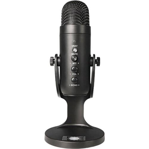 USB Condenser Microphone for Computer USB PC Mobile Phone Singing Gaming Streaming Podcasting Recording Mic with Monitor