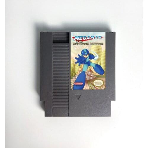 Mega Man In the Mushroom Kingdom For 8 Bit Video Game Console 72 pins Game Cartridge Card For NES Video Game Console