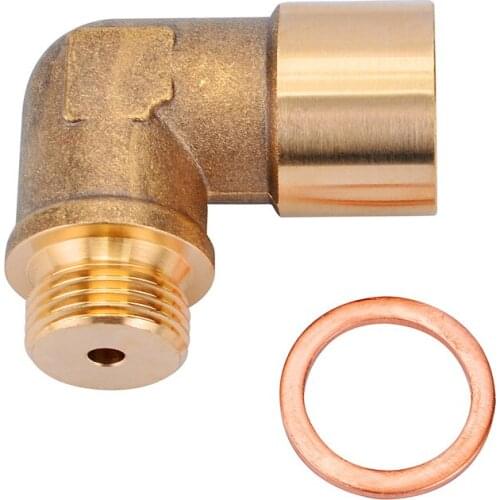M18 X1.5 Oxygen Sensor Lambda Extender Spacer Exhaust 90degree Lambda O2 Oxygen Sensor Extender Spacer