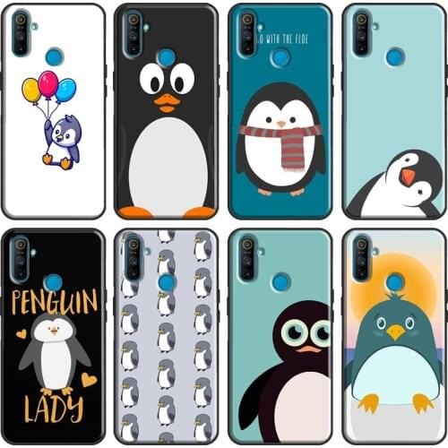 Cute Lovely Penguin Case For OPPO Realme GT C3 C11 C15 XT X2 X7 6 7 Pro Phone Case For OnePlus 8T 7T 8 Pro Case