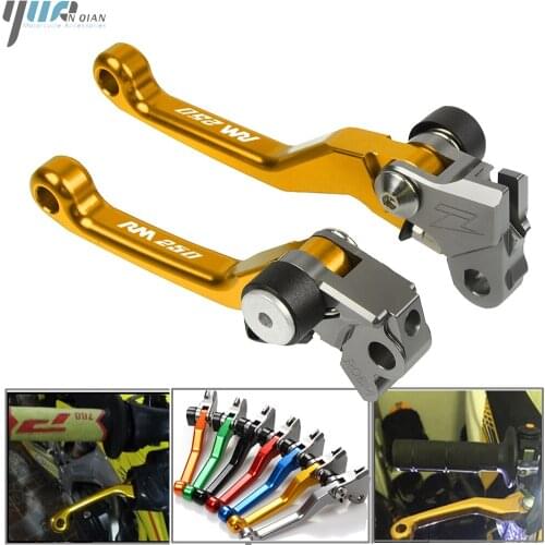 Motorcycle Pivot Foldable Brake Clutch Levers For SUZUKI RM250 RM 250 1996-2003 2002 2001 2000 Dirt Bike Motocross Accessories