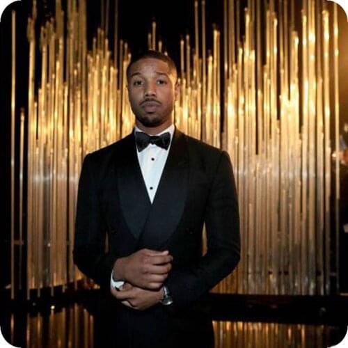 Black Slim Fit Mens Suits for Wedding Groom Tuxedos 2019 Black Wide Shawl Lapel Custom Made Man Blazer 2 Piece Jacket Pants Vest