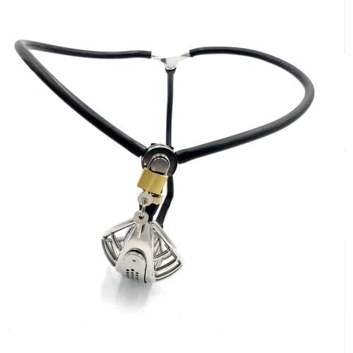 Stainless Steel Male Chastity Belt with Butt Plug Beads,Anal Dildo,Adult Game Cock Rings BDSM Bondage Lock Sex Toys For Men Gay