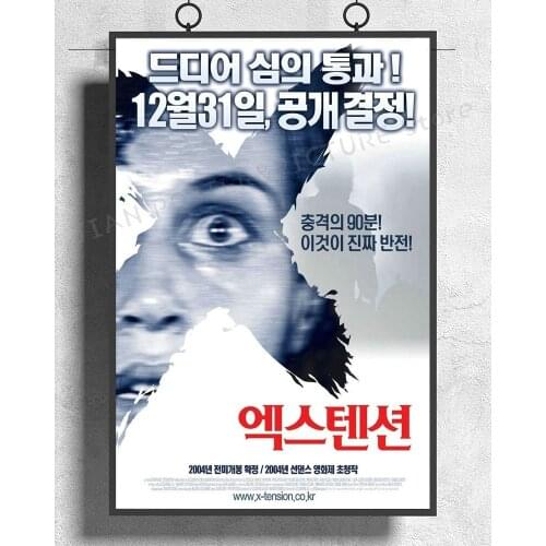 NJ621 HIGH TENSION Movie RARE Version Haute Tension Horror Wall Sticker Silk Poster Art Home Decoration