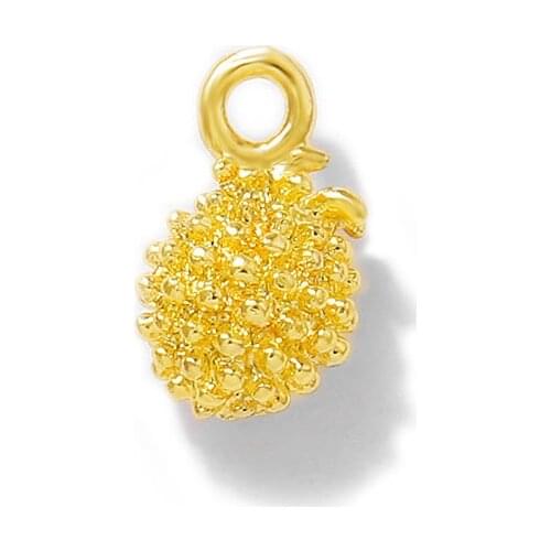 Factory wholesale Gold Color Brass Pinecones Charms Pendants Necklace Bracelet Earring Diy Jewelry Making Supplies Accessories