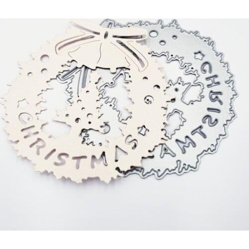 Cutting dies mold toy Easter tree wreath metal crafts paper embossing DIY embossing Easter New Year