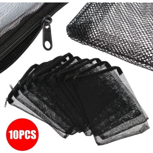 10pieces Aquarium Zipper Mesh Bag Filter Net Bags for Fish Tank Aquarium Isolation 15*20cm