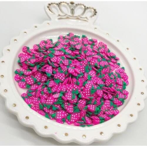 20g 5mm Slime Addition Soft Fruit Slices for Charms Beads DIY Nail Hair accessories Jewelry Mobile phone