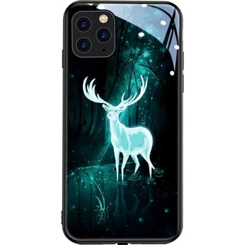 Tempred Glass LED Flash Call Light Case For iPhone 12 Pro Max 12 Mini Case Luminous 6 7 8 Plus X XR Cover For iPhone 11 Pro Max