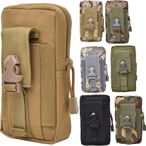 Tactical Molle Mobile Phone Holster Belt Smartphone Strap Pack Utility Military Small Pouch Mini Waist Bag for iPhone 12ProMax