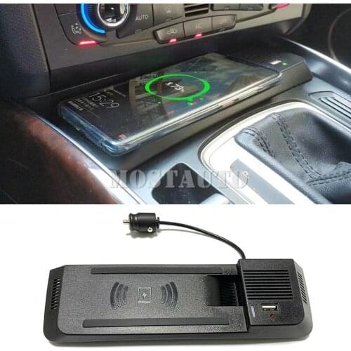 The Phone With QI Wireless Charging For Audi A4 A5 S4 S5 Wireless Car Charger Phone Charger Center Console 2008-2015
