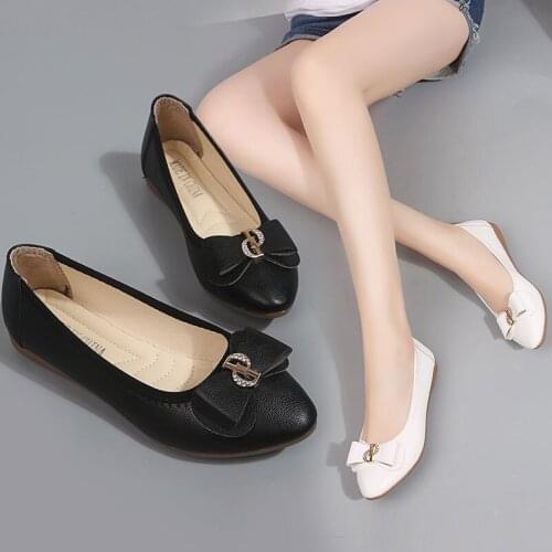 Womens Flat Shoes plus size Ballet Shoes Breathable Knit Pointed Shoes Moccasin Mixed Color Womens Soft Shoes Women Zapatos