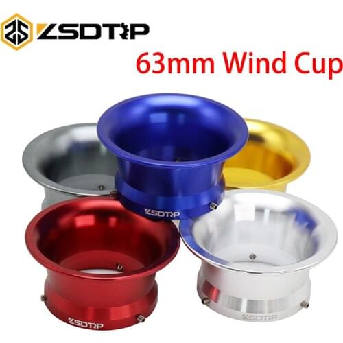 ZSDTRP 63mm KEIHIN PWK34 36 38 40 42mm Competitive Moto Modified Carburetor Air Filter Cup The Wind Cup Color Horn Cup Aluminium