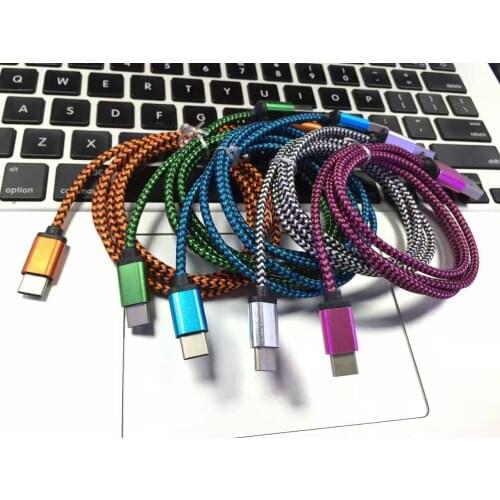 10pcs 3ft 6ft 10ft USB C Type C Cable Charging Wire Type-C 3.1 Charger Cable Mobile Phone Cables for Macbook Nexus Nokia Oneplus