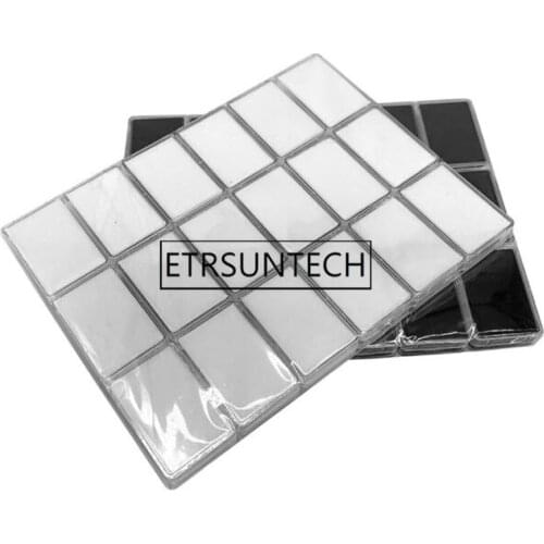 180pcs Diamond Display Box Plastic Diamond Case Stone Storage Box Gem Packaging Box Black and White 5.5x3.5cm