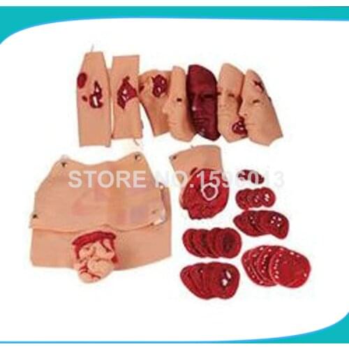 34 Pieces Wound assessment module,Trauma Evaluation Model,Trauma Nursing set