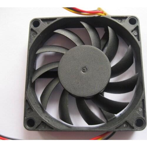 4 pcs Brushless DC Cooling Fan 11 Blade 12V 7015mm 3Wire