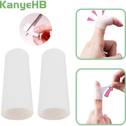 4Pcs Gel Tube Finger & Toe Protectors Foot Massager Removal Calluses Plantar Warts Thorn Pain Relieving Feet Care A235