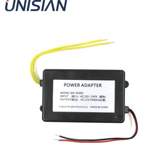 UNISIAN DC Power Adapter AC100-240 Input to Output DC12V 8W Power supply Module DC12V 700MA Power Module
