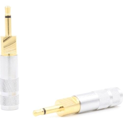 2 pieces High Quality 24K Gold Plated HD700 headphone plug for audio headphone cable