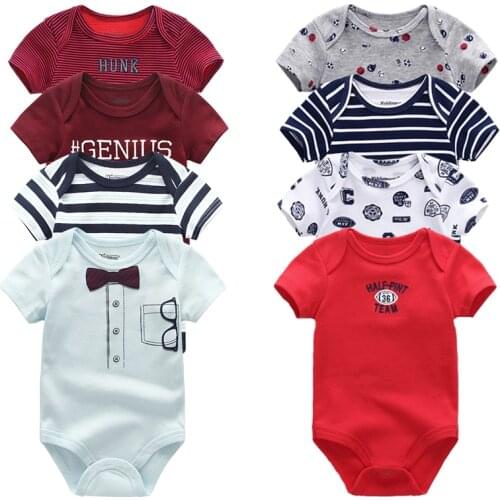 2020 Baby Boy Clothes Unisex 8PCS/Lot New Born Baby Clothes Bodysuit Unicorn Cotton Baby Girl Clothes Roupa de bebe