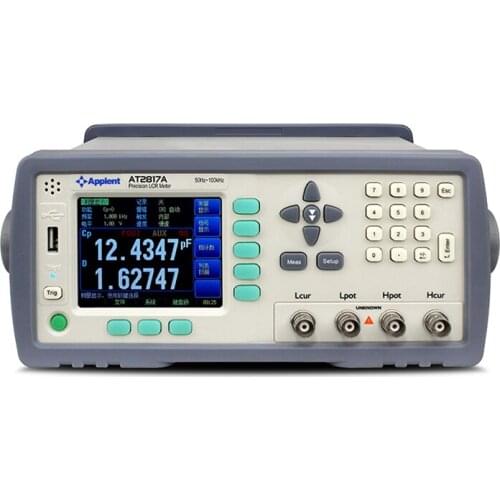 AT2817A Digital LCR Meter Electric Bridge Tester Signal Level (0.01V~2.00V) High Precision (0.05%) Frequency (50Hz~100kHz)