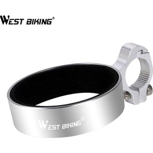 WEST BIKING Bicycle Bottle Holder Aluminum Bike Handlebar Bracket Tea Coffee Cup Holder Portable Universal Cycling Bottle Cage