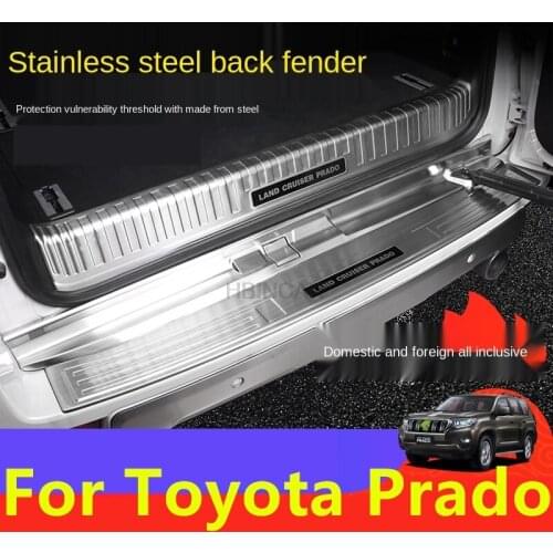 For Toyota Land Cruiser Prado 2010-2020Rear guard plate modified trunk door sill interior special tail box door pedal protection
