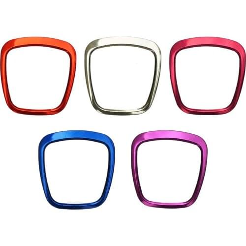 Chrome Steering Wheel Center Emblems Logo Frame Trim Cover Sticker For Audi A4L A6L A8L Q5 Q7 Car Styling