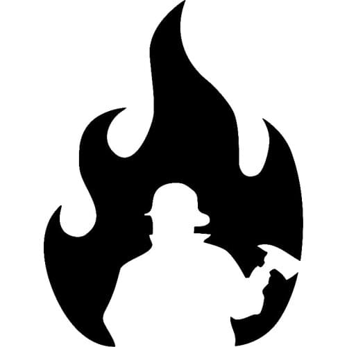 Delicate Proud A Breakthrough In The Fire Fireman Bright Car Sticker Vinyl Decal Pattern 14.1cm*18.8cm